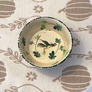 Vintage Hand Painted Rooster Bowl Made in Japan 1960’s RARE FIND